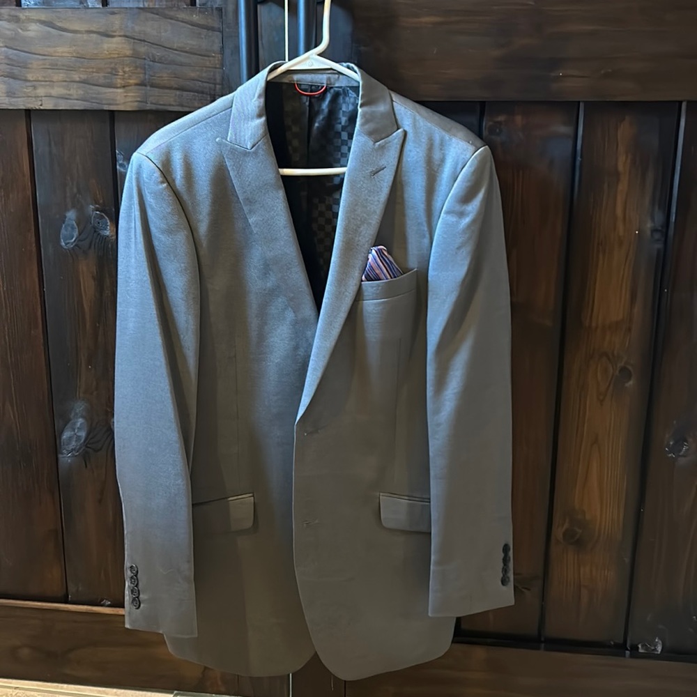 Billy London 2pc suit set jacket 40L pants 36x32